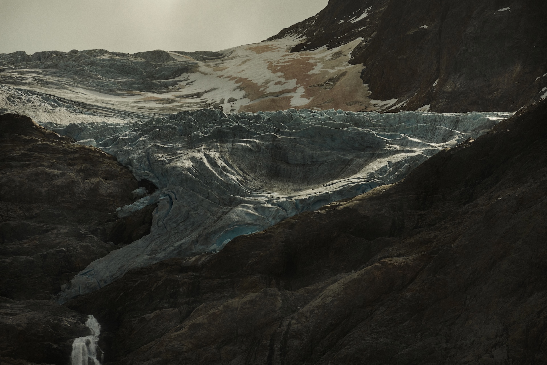 Nahaufnahme Triftgletscher.